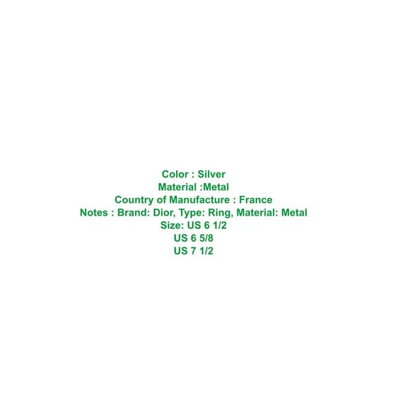 Dior Amber, Rhinestones and Silver Vintage Rare RING Beautiful! U.S.7.5 size - Picture 10 of 11